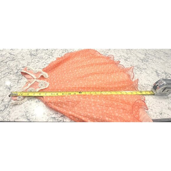 Bonnie Jean Orange Polka Dot Twirl Collar Fancy Easter Party Dress Girls Size 4 - Picture 8 of 12